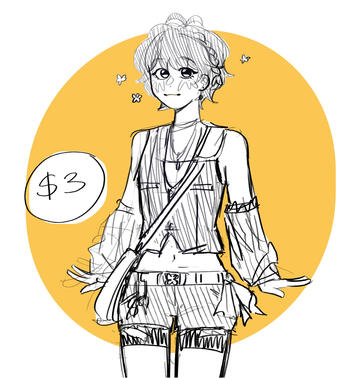 Half body Sketch